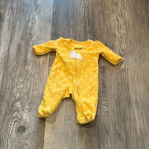 Child of Mine Yellow Bear Print Kids One Piece